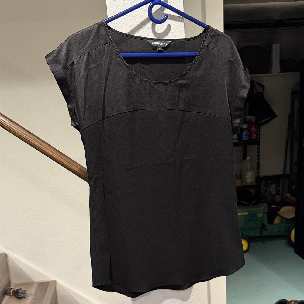 Express Women's Elegant Black Blouse